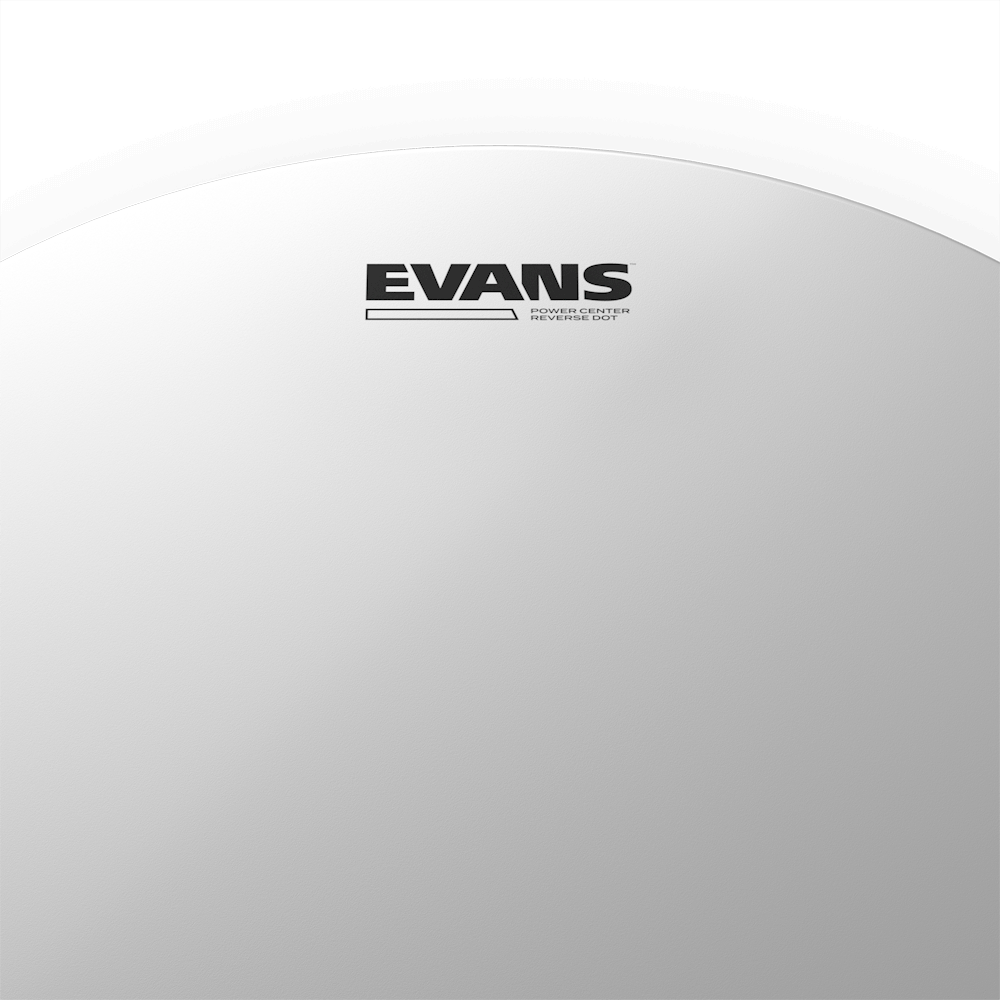 Peau Evans Power Center Reverse Dot sablée (de 13" à 14")