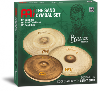 Pack Meinl Byzance Vintage Sand Benny Greb 14" 18" 20"