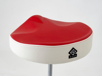 Tabouret Dixon Selle Bicolore Rouge/Blanc