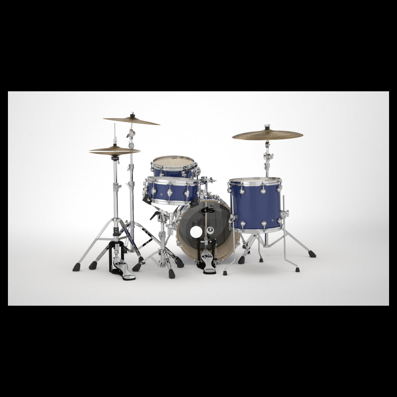 DS Drum Venom Bop Kit Blue Cup Finish 3 PCES 18" 12" 14"