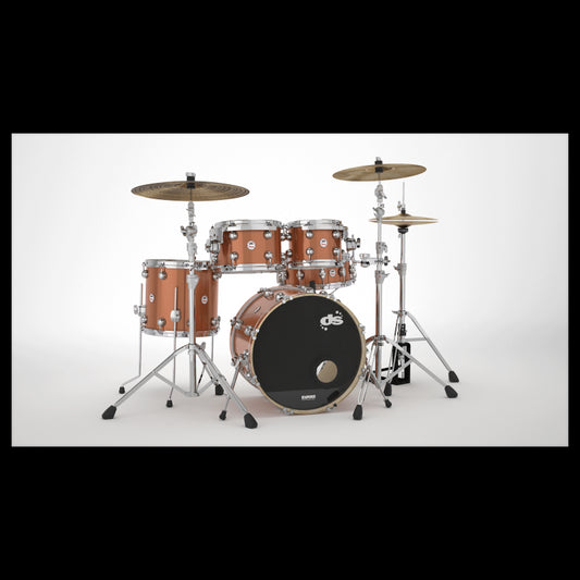 DS Drum Venom Club Kit Copper Finish 4 PCES 20" 10" 12" 14"