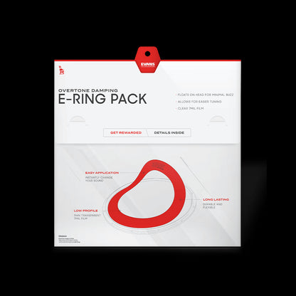 Pack E-Rings Evans Fusion (10" 12" 14" 14")