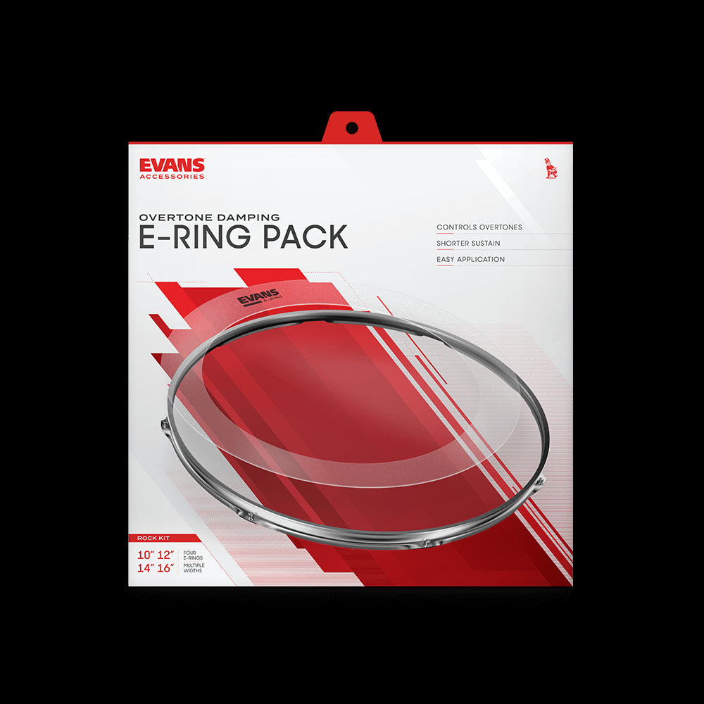 Pack E-Rings Evans Rock (10" 12" 14" 16")